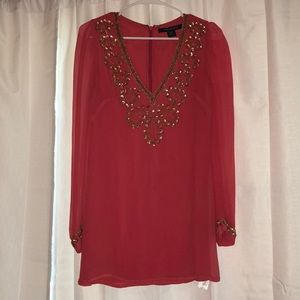 French Connection Long Sleeve Mini Dress